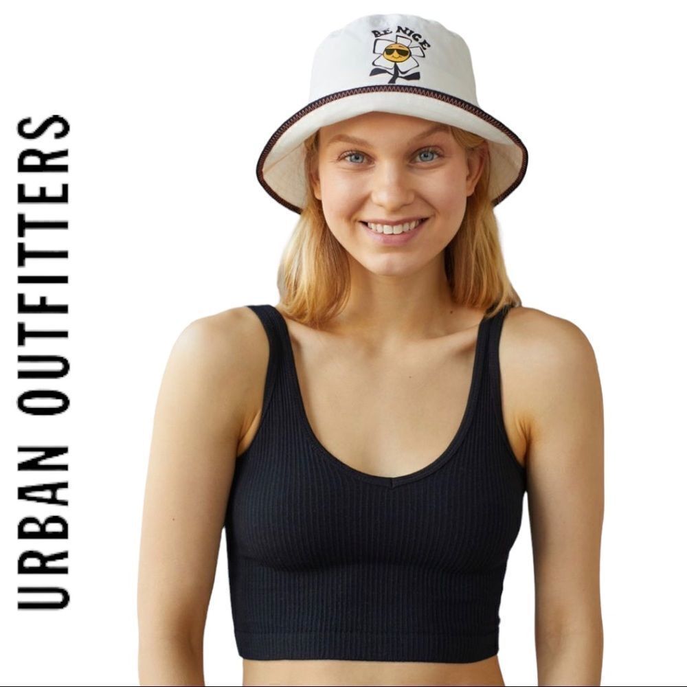 NEW Converse Ivory "Be Nice" Bucket Cap Hat S / M